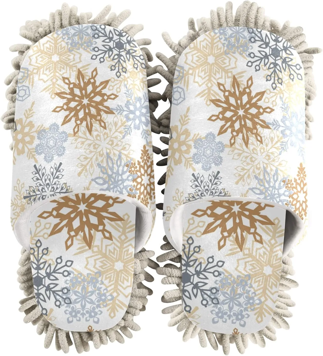 Poeticcity Mop Slippers Shoes, Unisex Cleaning House Slippers Spa Dusting Slippers M-L
