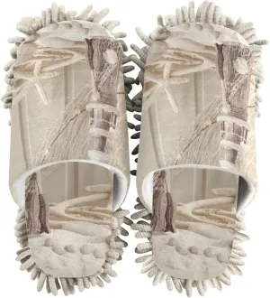 Poeticcity Mop Slippers Shoes, Unisex Cleaning House Slippers Spa Dusting Slippers M-L