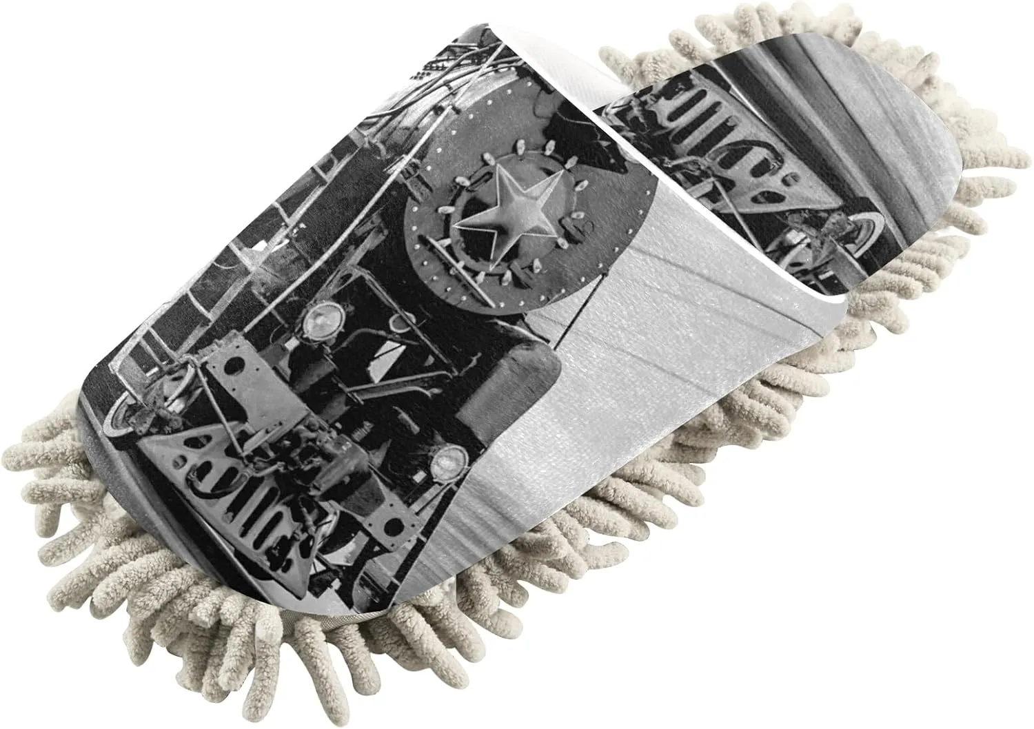 Poeticcity Mop Slippers Shoes, Unisex Cleaning House Slippers Spa Dusting Slippers M-L