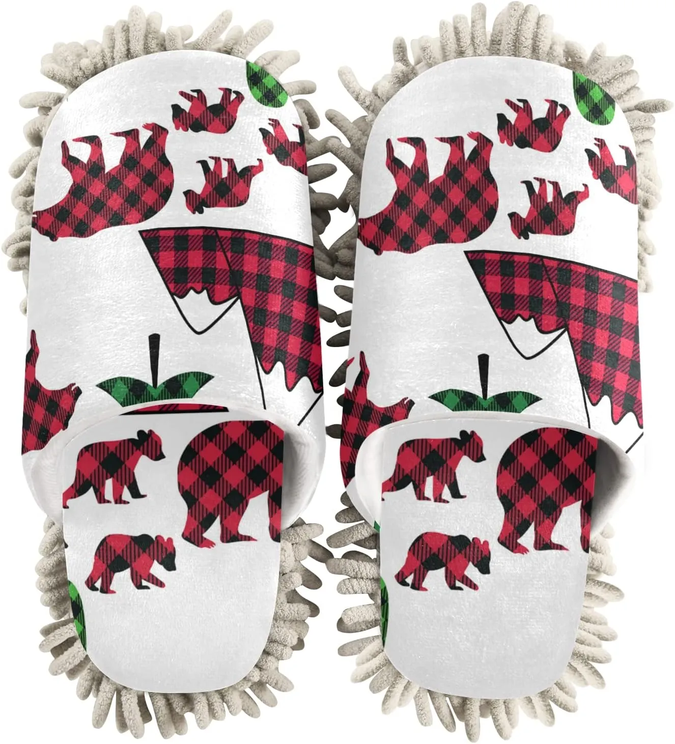 Poeticcity Mop Slippers Shoes, Unisex Cleaning House Slippers Spa Dusting Slippers M-L