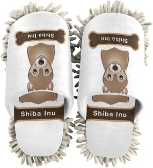 Poeticcity Mop Slippers Shoes, Unisex Cleaning House Slippers Spa Dusting Slippers M-L