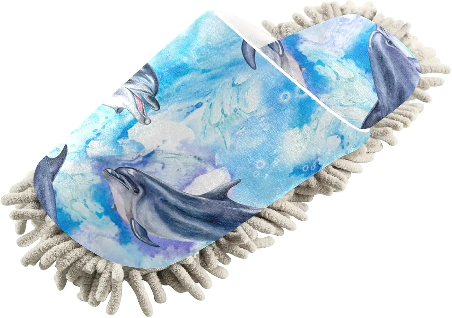 Poeticcity Mop Slippers Shoes, Unisex Cleaning House Slippers Spa Dusting Slippers M-L