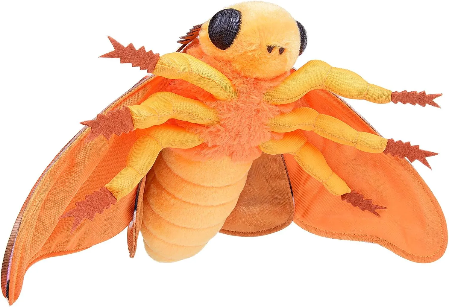 Polyphemus Moth Plush Toy, Large Realistic Soft Big Moth Plushie Model Toy, Unique Plush Gift Collection for Kids