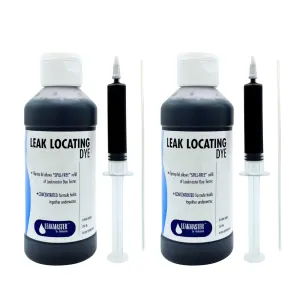 Pool Leak Detection Kit – 8 oz Blue Dye with Reusable Syringe – High-Visibility Leak Finder for Pools, Hot Tubs & Spas – 40  Refills– Professional Water Tracing Tool (2 Pack)