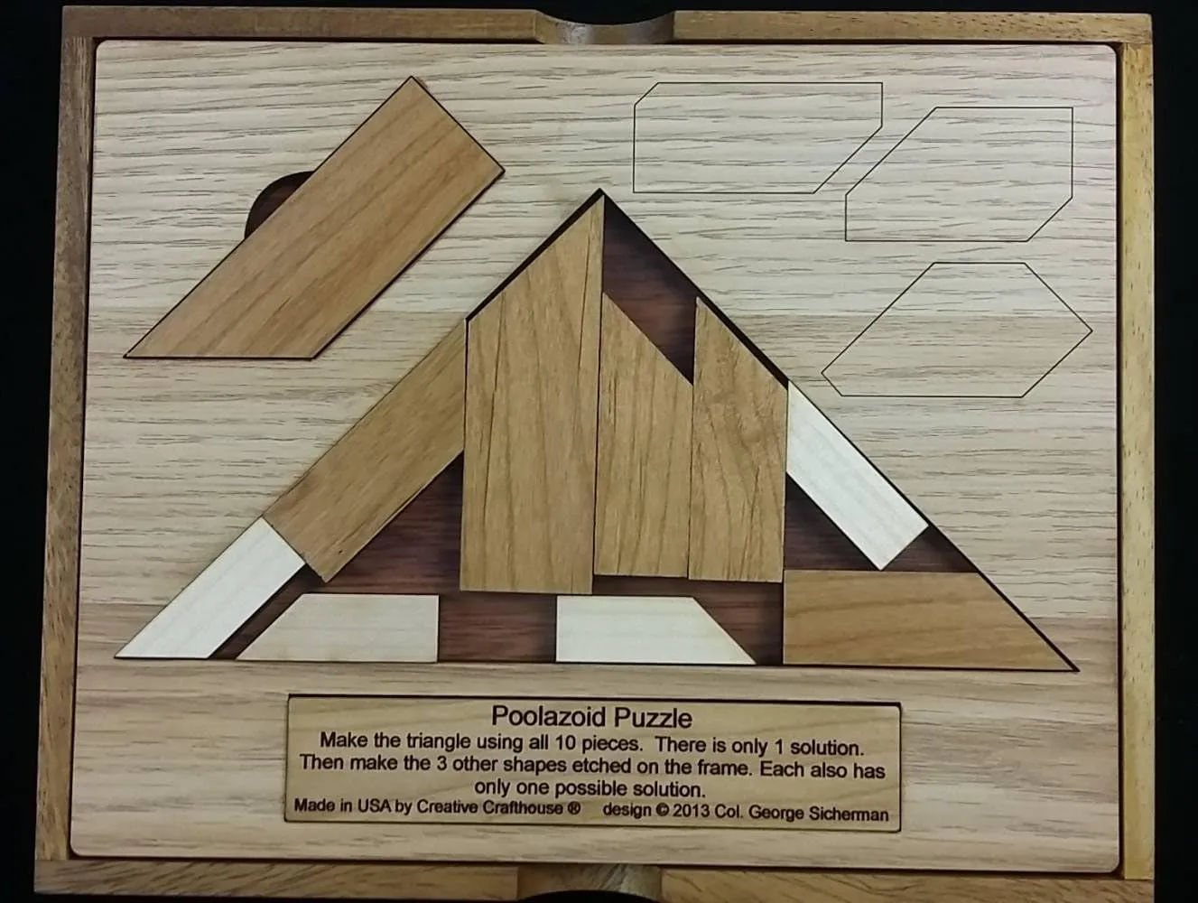Poolazoid Puzzle- 4 Tough Challenges – a George Sicherman Design