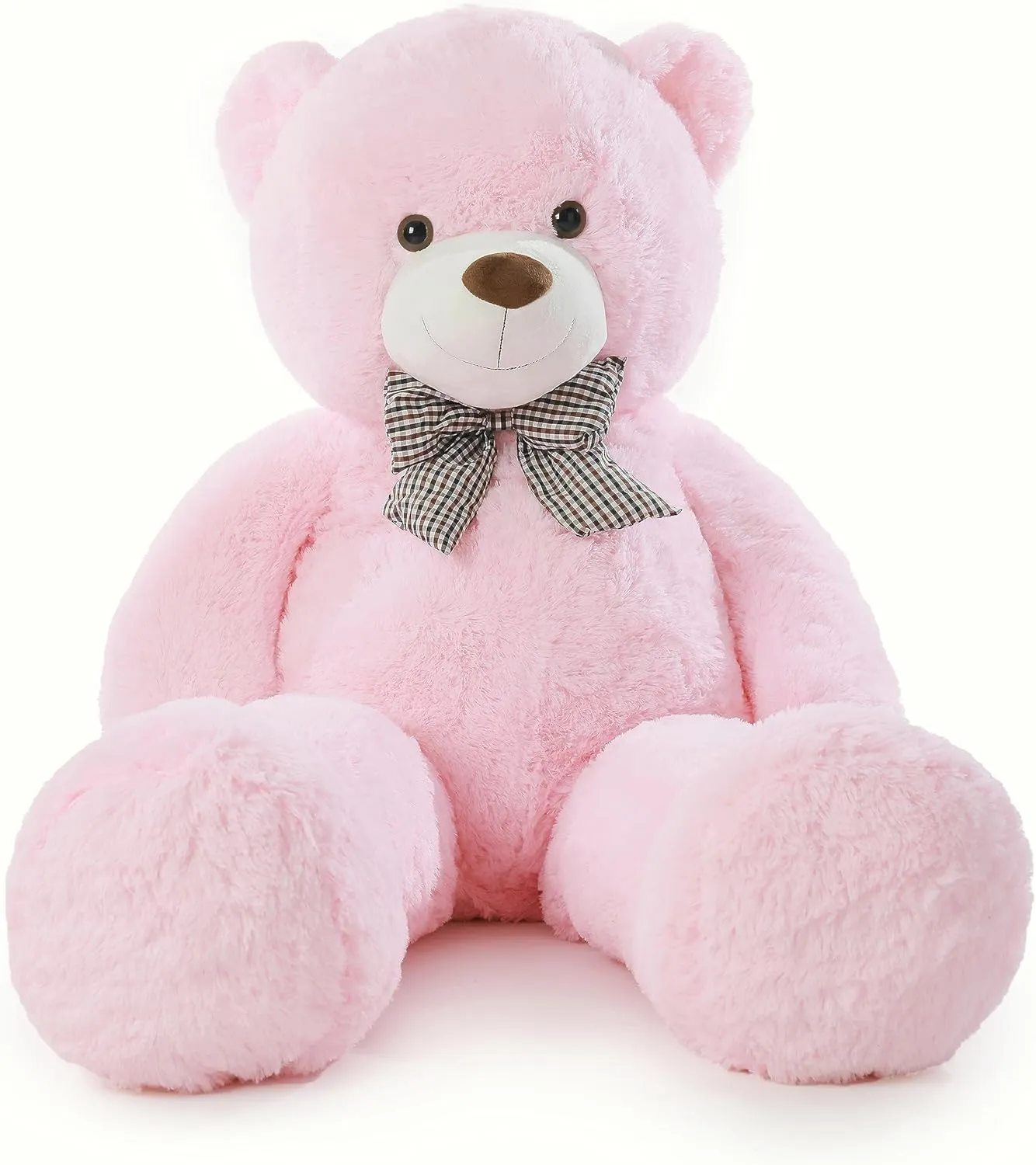 Poutmac 47 inch Giant Teddy Bear Stuffed Animal Big Plush Teddy Bear Valentine's Gift for Girlfriend Soft Stuffed Bear Animals for Christmas,Birthday,Mother's Day (Pink, 47 inch)