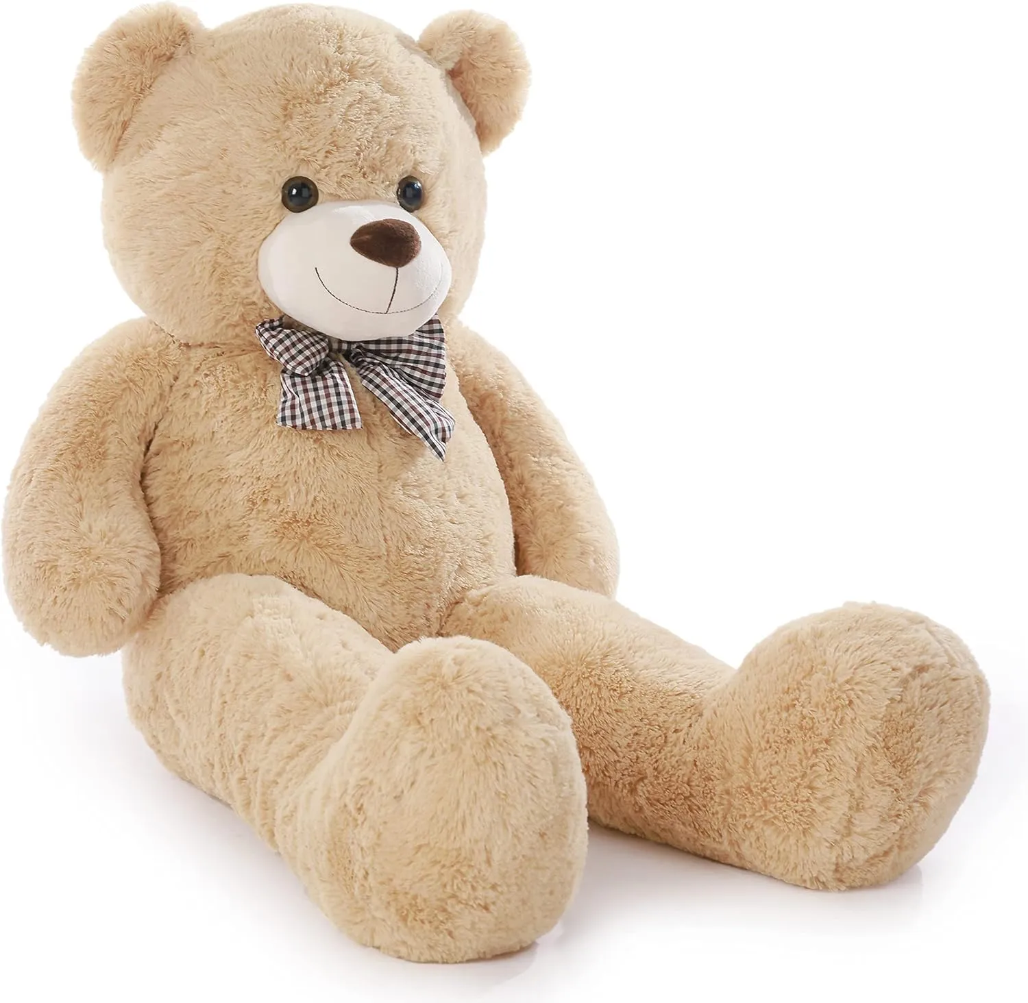 Poutmac 47 inch Giant Teddy Bear Stuffed Animal Brown Big Plush Teddy Bear Valentine's Gift for Girlfriend Soft Stuffed Bear Animals for Christmas,Birthday,Mother's Day
