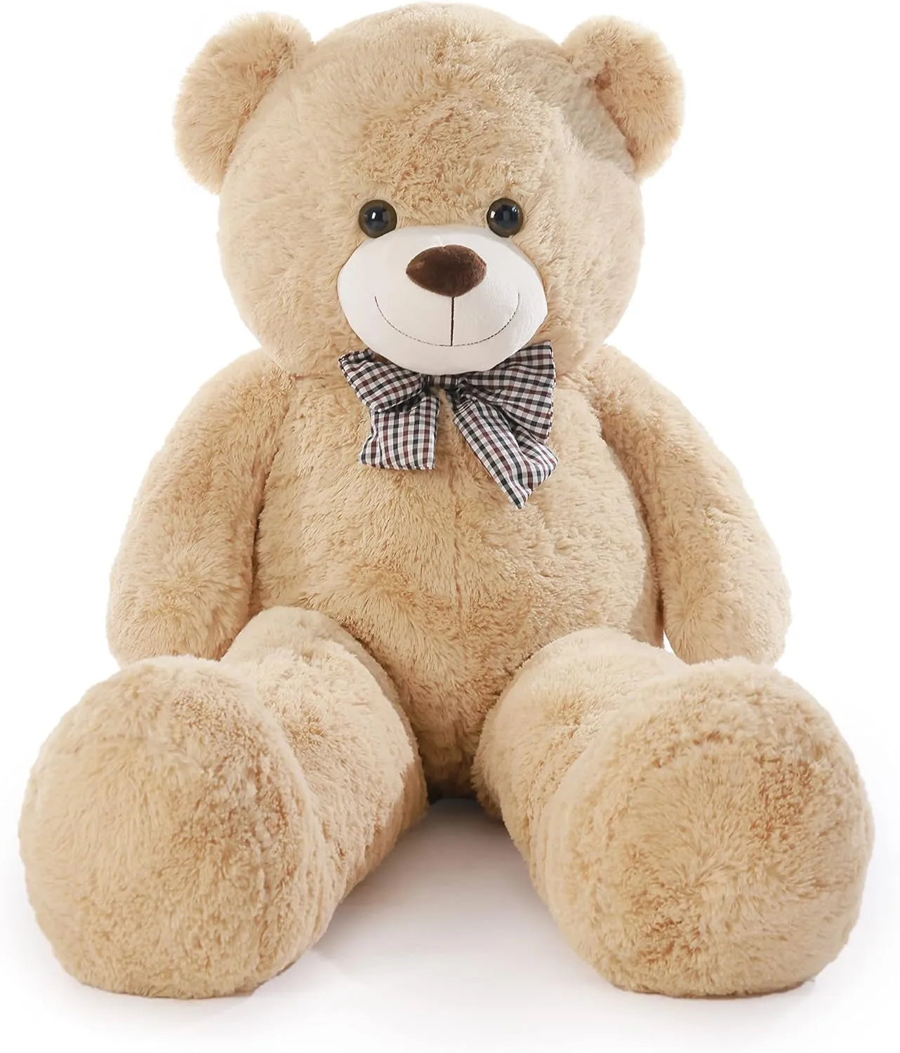 Poutmac 47 inch Giant Teddy Bear Stuffed Animal Brown Big Plush Teddy Bear Valentine's Gift for Girlfriend Soft Stuffed Bear Animals for Christmas,Birthday,Mother's Day