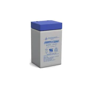 Power Sonic Rechargeable Sealed Lead Acid Battery PS-621 6V 2.00 AH @ 20-hr. 6V 1.86 AH @ 10-hr
