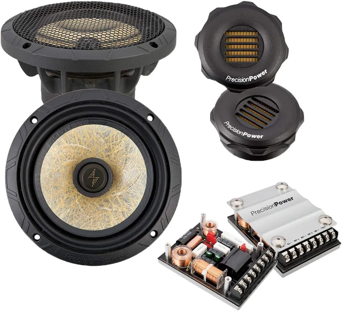Precision Power P.65C3 6.5" 3-Way Power Class Series Component Car Audio Speaker System