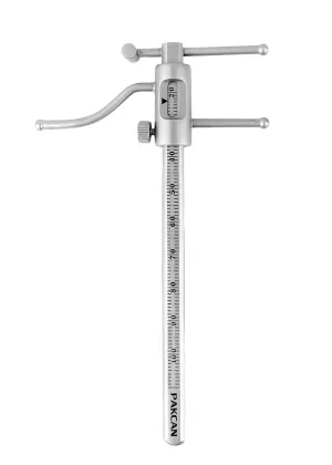 Premium Dental Orthodontic Gauge - VDO Gauge - Venus Apollo Dental Orthodontic Gauge - Bracket Height Moveable Adjustable Locator and for Measuring Endodontics Vertical Dimension of Occlusion