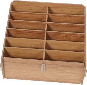 PRETYZOOM Compartment Card Sorter Games Cards Storage Box Fine Workmanship Creative Appearance for Card Storage