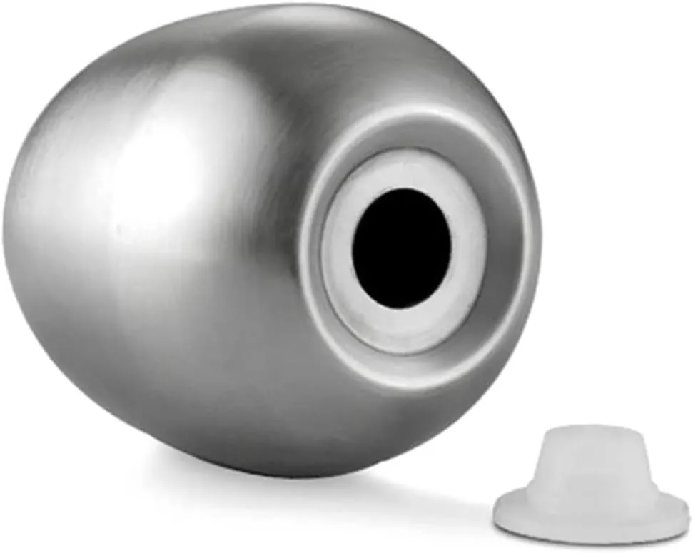 PRETYZOOM Pcs Egg Shape Spice Containers Stainless Steel Salt Pepper Dispenser Set Sugar Shaker Dispenser Storage Jar for Kitchen Decor