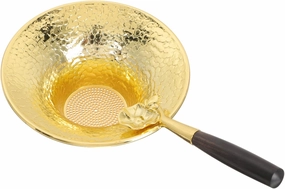 PRETYZOOM Copper Tea Strainer for Loose Tea Sieve Tea Filters Flower Shape Infuser Delicate Handle Tea Colander Tea Filters for Teahouse Tea Lovers