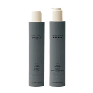 Previa Blonde Silver Shampoo and Conditioner Set Hydrating for Blonde, Gray and White Hair Color Protection Sulfate-Free Paraben-Free Vegan Color Neutralizing For Brassy and Dull Hair (8.45 oz Each)