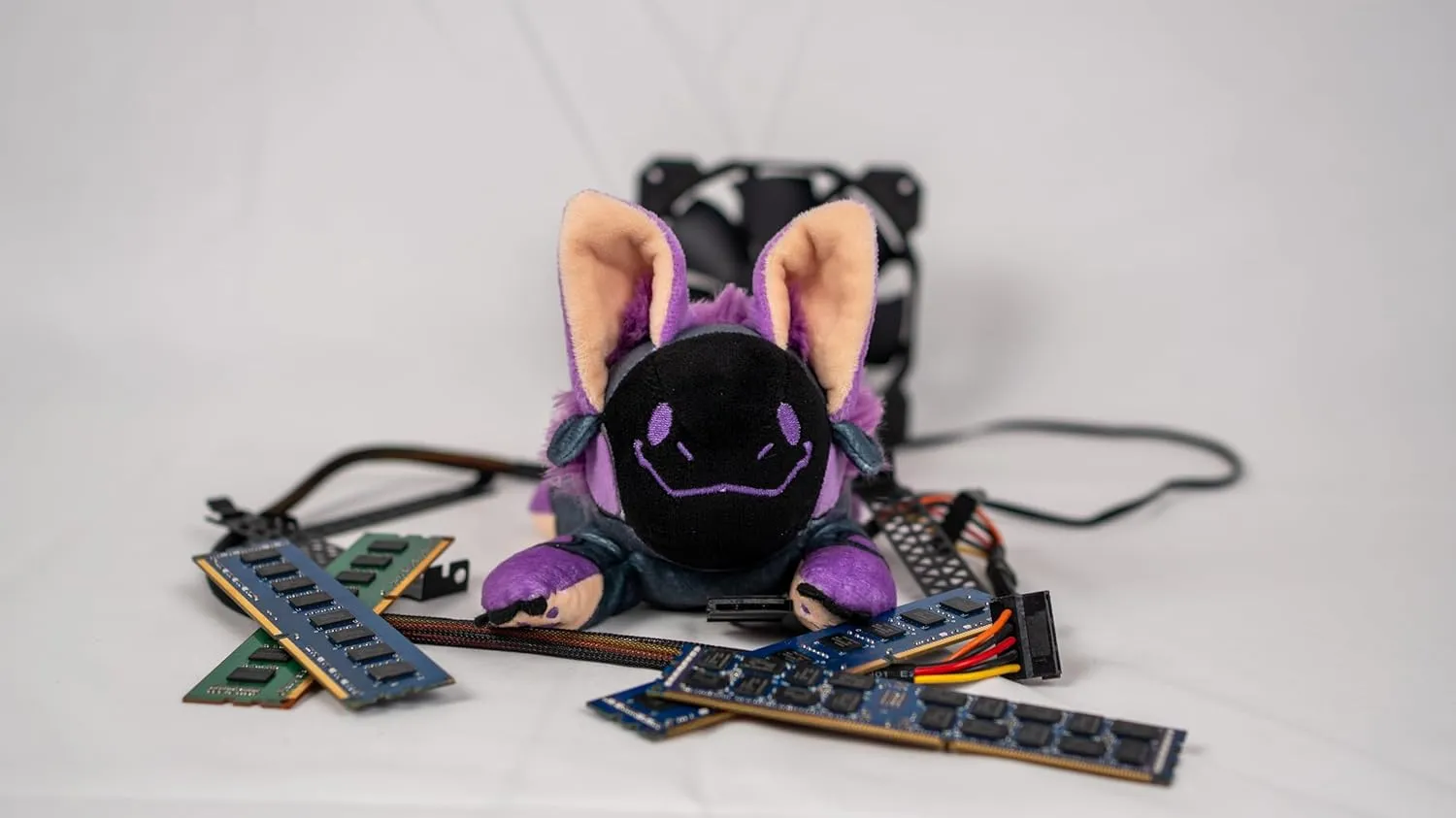 Protobean V3 Plushie – Purple | Soft & Squishy Collectible Plush Toy | Adorable Robot Bean Plush for Snuggles & Display