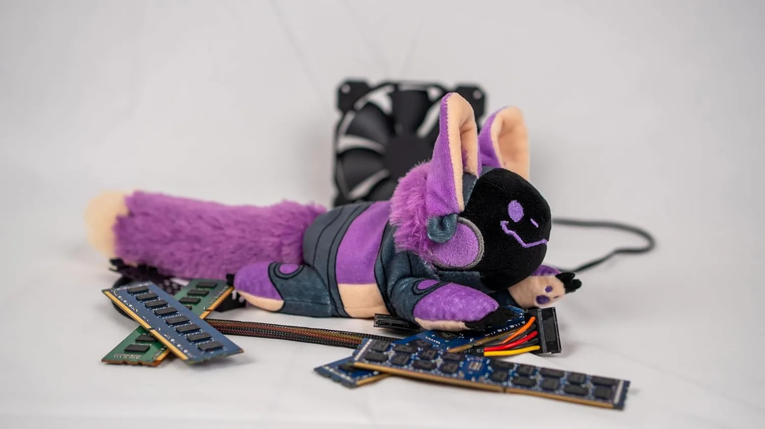 Protobean V3 Plushie – Purple | Soft & Squishy Collectible Plush Toy | Adorable Robot Bean Plush for Snuggles & Display