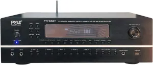 Pyle 2000W 7.1-Channel Hi-Fi Bluetooth 5.0 Stereo Amplifier - AV Home Theater Receiver with Radio - USB - RCA - HDMI - MIC IN - 4K UHD TV & 3D Blu-Ray Support - Surround Sound - Subwoofer - PT796BT