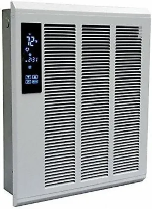 Qmark SSHO4004 Smart Series Digital Programmable LED Touchscreen Wall Heater for Home or Commercial Use, 4000 Watt, 240 Volt, White