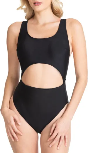 RACHEL Rachel Roy Women's Standard High Leg Cut Out One Piece