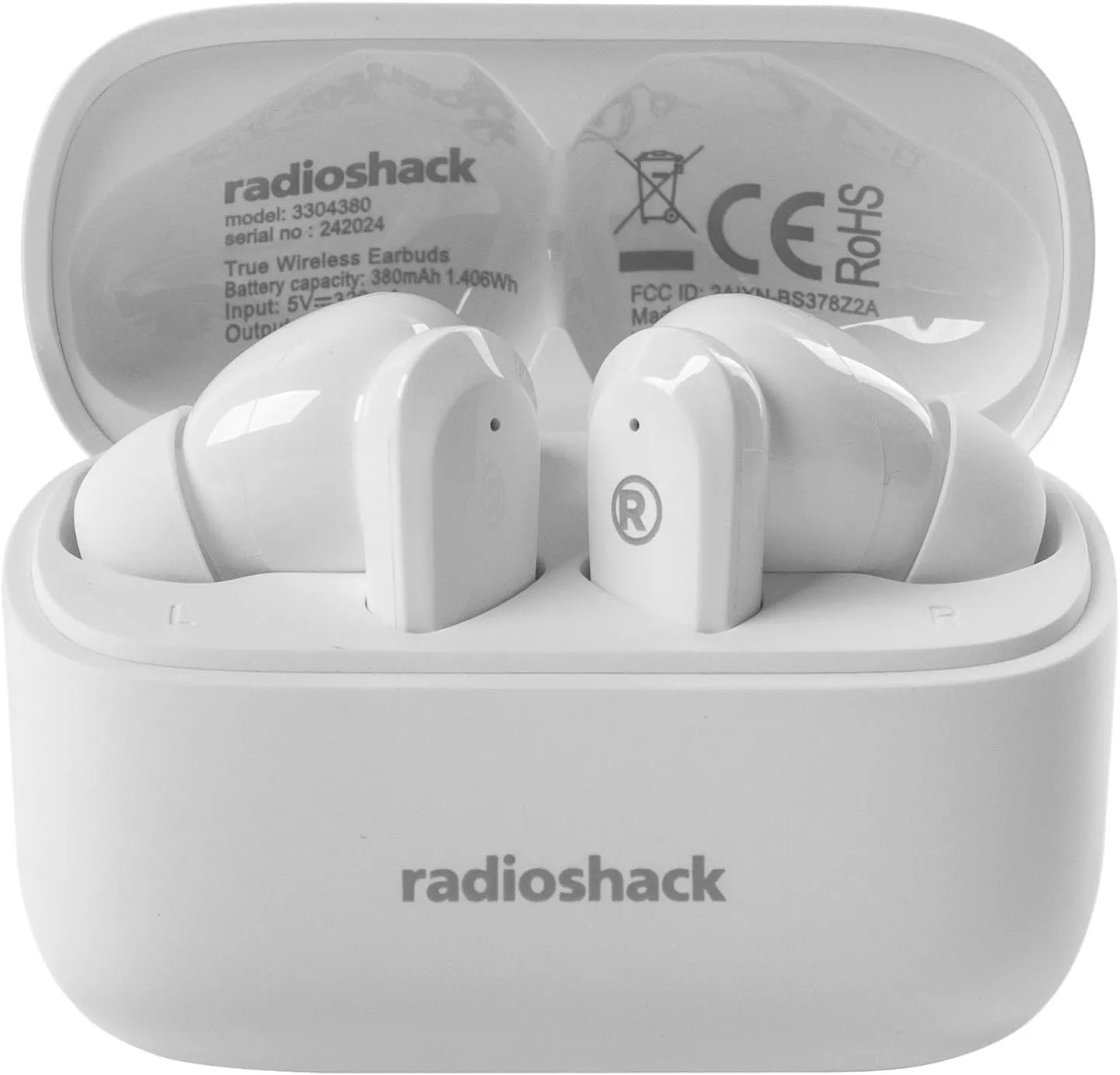 RadioShack Wireless Earbuds, Active Noise Cancelling Earbuds, IPX5 Water Resistant Bluetooth Earbuds with 400MAH Battery