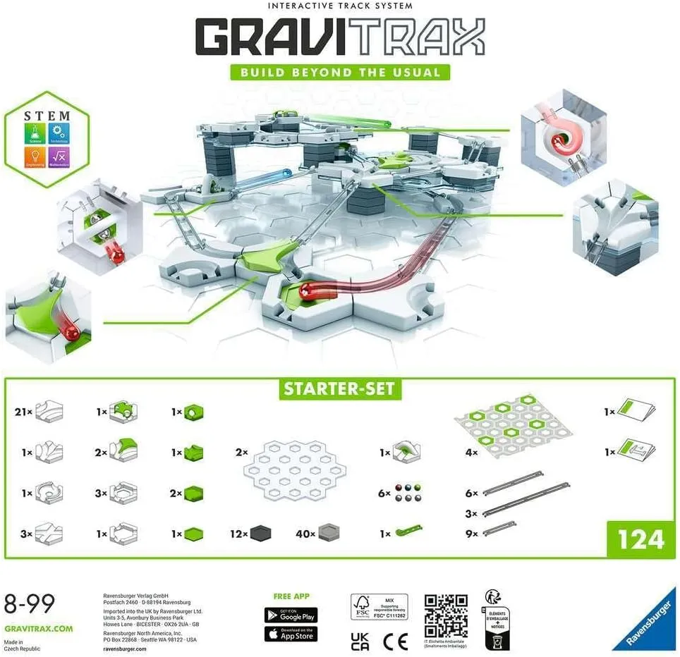 Ravensburger GraviTrax: Starter-Set | Innovative Marble Run & STEM Toy for Kids Ages 8  | Engaging & Educational Building Game