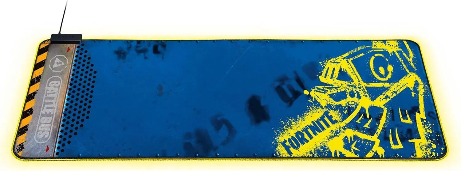 Razer Goliathus Extended Chroma Gaming Mousepad: Customizable Chroma RGB Lighting - Micro Textured Surface - Balanced Control & Speed - Non-Slip Rubber Base - Large Surface - Fortnite Edition