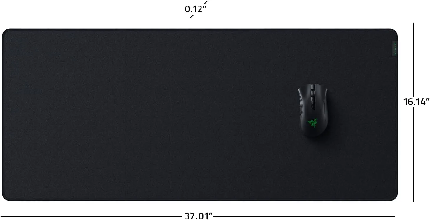 Razer Strider Chroma Hybrid Gaming Mouse Mat with Razer Chroma RGB: Hybrid Soft/Hard Mat - 19 Razer Chroma RGB Lighting Zones - Warp and Water-Resistant - Anti-Slip Base - Seamless Edges