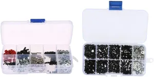 RC Car Repair Tool Screw Box Sets Universal DIY Replace Parts - 180Pcs Handy Reusable Container - Metal Material - for HSP HPI 4WD Axial SCX10 D90