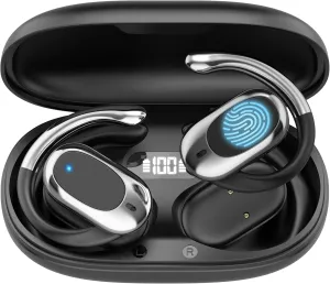 Real Time Translation Earbuds, AI Language Translator Earphone 3-in-1 Accents & Long Battery Life Translation Earbuds OWS 144 Languages & 8 Offline for Travel Business,（Black）