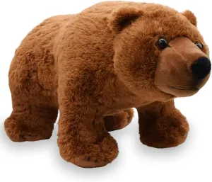 Realistic Bear Stuffed Animal Plush Toy, Lifelike Animal Plushies, Simulation Animals Doll
