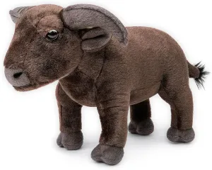 Realistic Buffalo Stuffed Animal, 12in Soft Plush Toy, Unique Plushie Model Doll for Kids