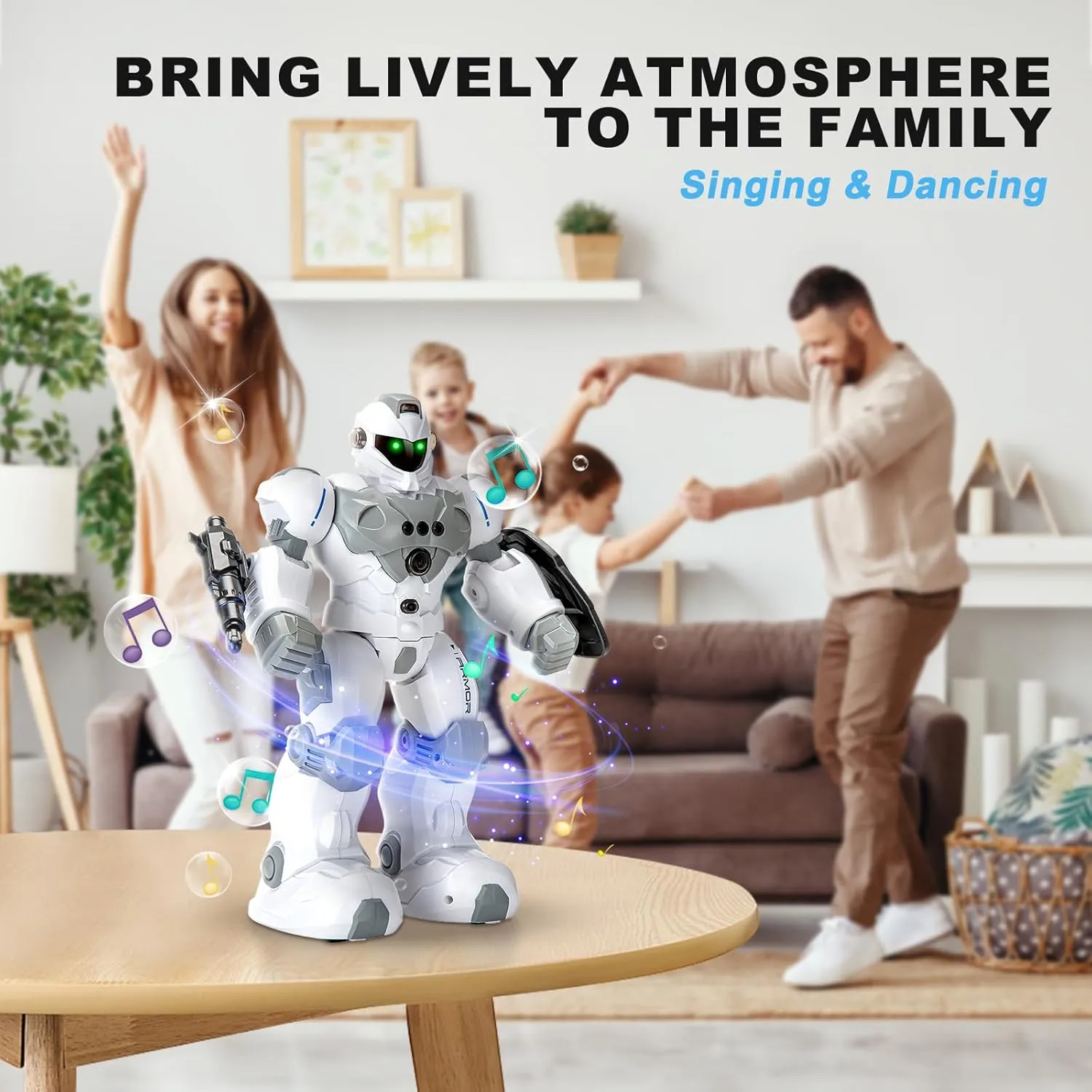 Remote Control Robot Toys for Kids: Intelligent Programmable Robot Gifts with 2.4Ghz WiFi Signal Gesture Sensing