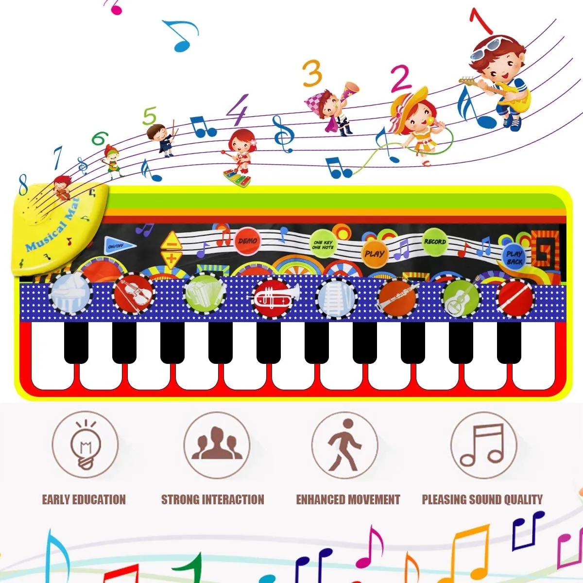 RenFox Kids Musical Mats Early Education Toys
