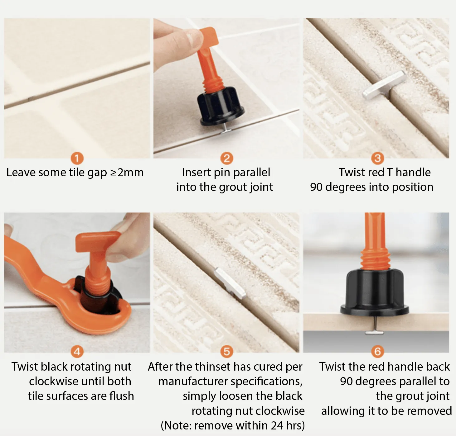 Reusable Anti-Lippage Tile Tool