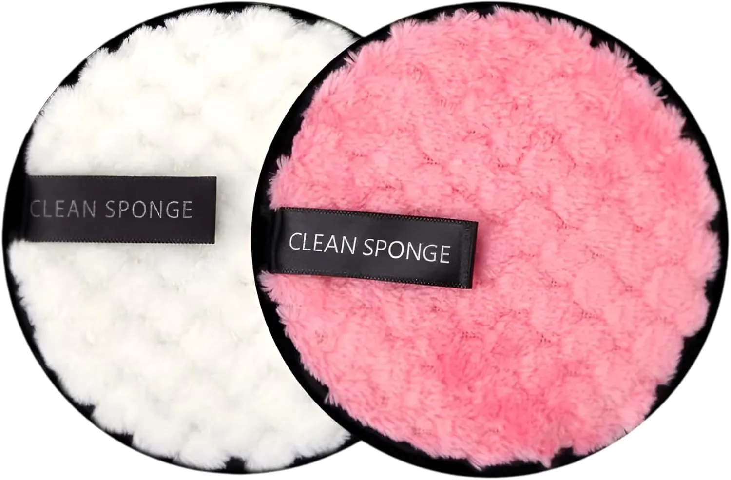 Reusable Cotton Rounds Makeup Remover Pads – 2pcs Soft Microfiber Cleansing Cloths for Face – Washable Skin Care Wipes for Light to Heavy Makeup (2pcs Set 1)