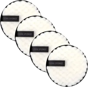 Reusable Cotton Rounds Makeup Remover Pads – 4pcs Soft Microfiber Cleansing Cloths for Face, Washable Skin Care Sponges Puff Set for Removing Makeup (4Pcs 12cm 05)