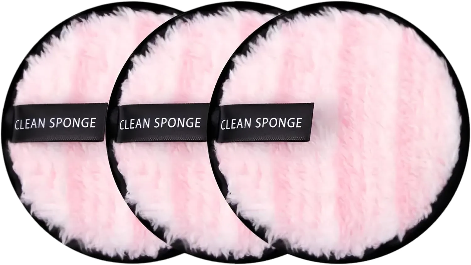 Reusable Cotton Rounds Makeup Remover Pads – Soft Microfiber Eco-Friendly Face Wipes, Double-Layer Cleansing Discs, Washable Facial Towel Set for Skincare Routine (3pcs 05)