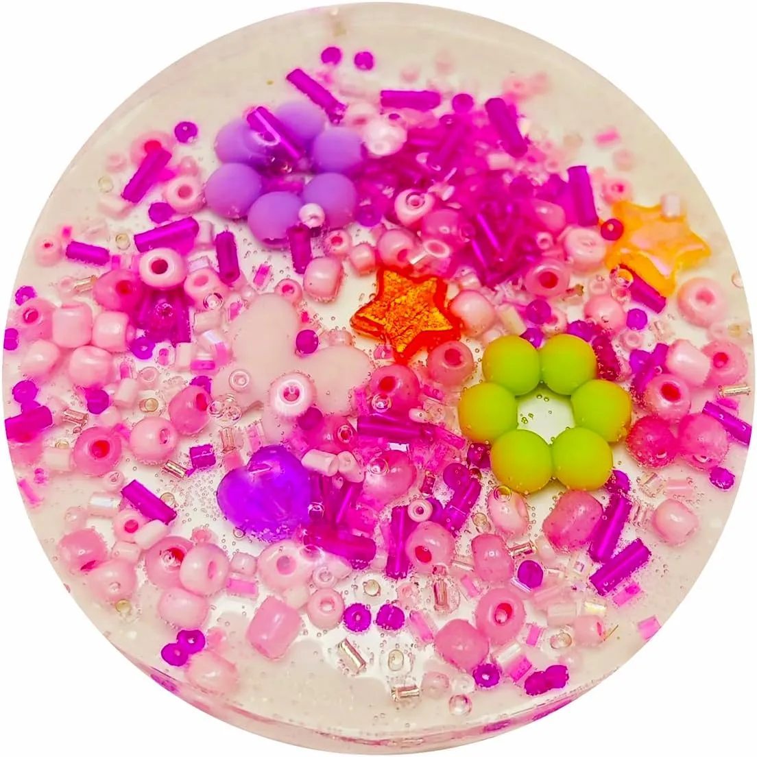 Reusable Picky Pad Fidget Toy for Skin Hair Picking Hair Pulling with Silicone Mold Remeltable Pick Pad Reusable Picking Pad (Pink)