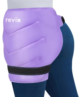 REVIX Extra Large Hip Ice Pack Wrap with Straps, Reusable Gel Ice Pack for Hip Replacement, Thigh, Shoulder & Back, Soft Lining Cold Compress Recovery Kit