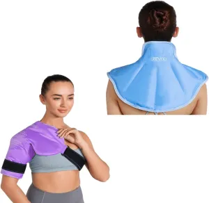REVIX Shoulder Ice Pack for Injuries Reusable and Ice Pack for Neck and Shoulders Upper Back Pain Relief