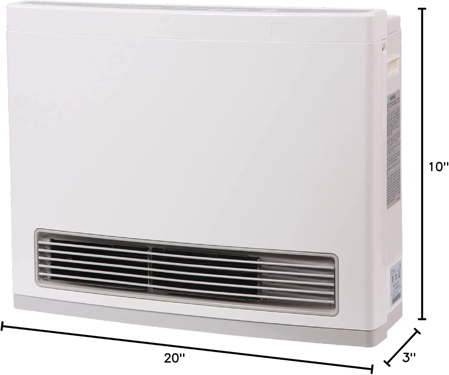 Rinnai FC824N Ventless Natural Gas Heater, Energy-Efficient Space Heater with Programmable Thermostat