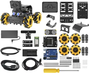 Robot Car for Arduino UNO R3 AI Vision Camera Programmable Smart Robot Car, Line Tracking Color/Target Recognition Obstacle Avoidance, STEM Projects Educational Robot Set, Standard Kit