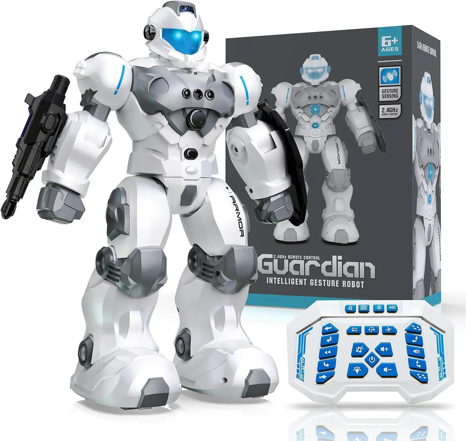 Robot Toys for Kids, Toys for 6 7 8 9 10 Year Old Boys Girls, Remote Control Toys with 2.4GHz Gesture Sensing, Programmable Singing Dancing RC Robot, Birthday Gifts for Boys and Girls