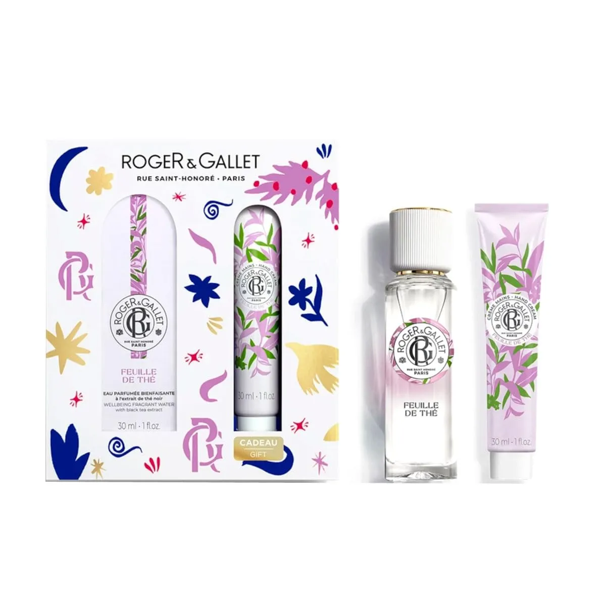 ROGER & GALLET | Tea Leaf Gift Set | | 1 fl oz Fragrant Water | 1 oz Hand & Nail Cream | Limited Edition