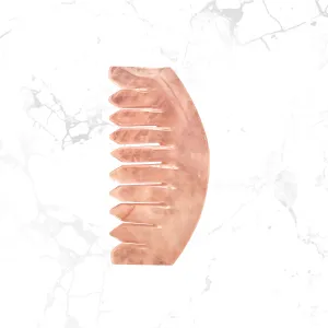 Rose Quartz Comb Gua Sha