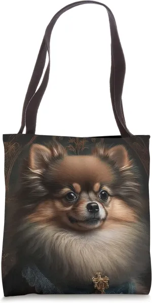 Royal Pomeranian: Fluffy Regal Pup with Aristocratic Charm Tote Bag