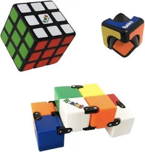 Rubiks 3 Piece Gift Set | Squishy Cube | Infinity Cube | Spin Cublet