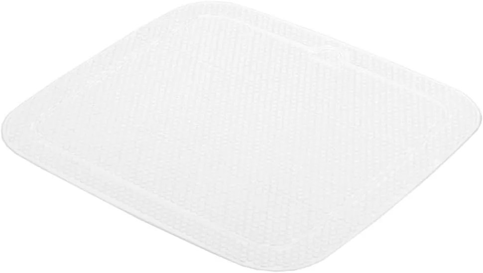 Samoa Plus PVC Free Shower Stall Mats (21.7x21.7, White)
