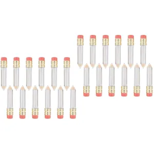 Sample Containers Pencil Shaped Empty Lip Gloss Tubes Clear Mini Refillable Lip Oil Bottles Lip Balm Containers Vials Bottles 24 Pcs Clear Lip Gloss